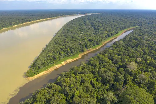 Rio Purus, aérea com curva